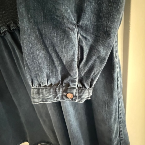 Women's Rails Shawna Denim Medium Wash Midi Dress Size  XL-Barely worn was $178 - Picture 2 of 10